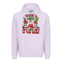 Lilac there's some ho's ho's ho's in this house Premium Hoodie - MaliasSmallBusiness