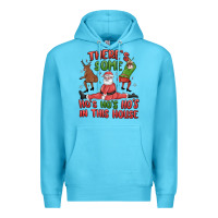 Ocean Blue there's some ho's ho's ho's in this house Premium Hoodie - MaliasSmallBusiness