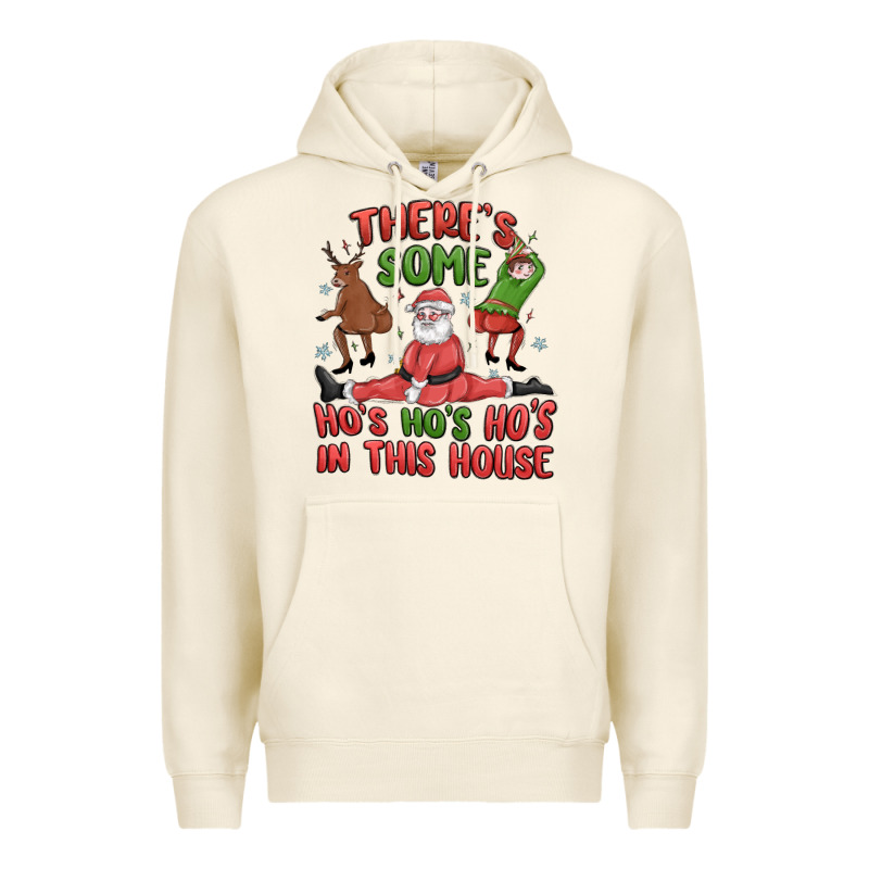 There's Some Ho's Ho's Ho's In This House Premium Hoodie by MaliasSmallBusiness | Teevron