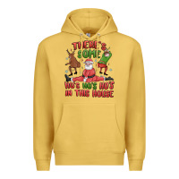 Antique Gold there's some ho's ho's ho's in this house Premium Hoodie - MaliasSmallBusiness