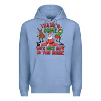 Colony Blue there's some ho's ho's ho's in this house Premium Hoodie - MaliasSmallBusiness