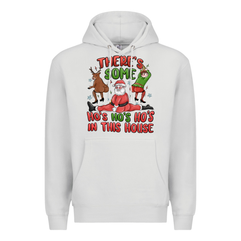 There's Some Ho's Ho's Ho's In This House Premium Hoodie by MaliasSmallBusiness | Teevron