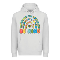 Dove Grey be kind autism Premium Hoodie - MaliasSmallBusiness