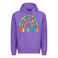 Purple be kind autism Premium Hoodie - MaliasSmallBusiness