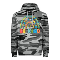 Slate Camo be kind autism Premium Hoodie - MaliasSmallBusiness