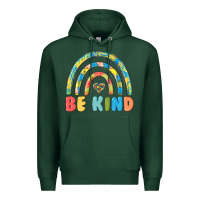 Sports Green be kind autism Premium Hoodie - MaliasSmallBusiness