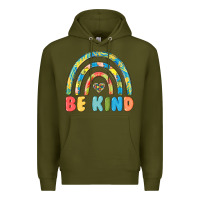 Army Green be kind autism Premium Hoodie - MaliasSmallBusiness