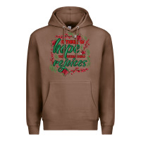 Chestnut a thrill of hope the weary world rejoices Premium Hoodie - MaliasSmallBusiness