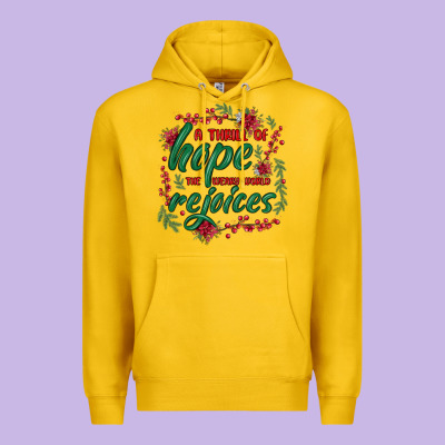 Premium Hoodie a thrill of hope the weary world rejoices