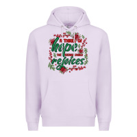 Lilac a thrill of hope the weary world rejoices Premium Hoodie - MaliasSmallBusiness