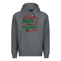 Rock a thrill of hope the weary world rejoices Premium Hoodie - MaliasSmallBusiness