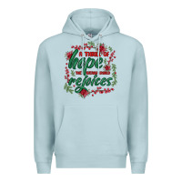 Blue Mist a thrill of hope the weary world rejoices Premium Hoodie - MaliasSmallBusiness