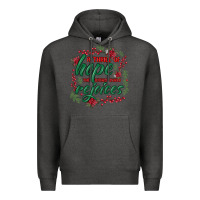 Charcoal Heather a thrill of hope the weary world rejoices Premium Hoodie - MaliasSmallBusiness