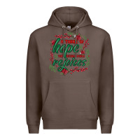Coffee a thrill of hope the weary world rejoices Premium Hoodie - MaliasSmallBusiness