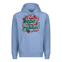 Colony Blue a thrill of hope the weary world rejoices Premium Hoodie - MaliasSmallBusiness