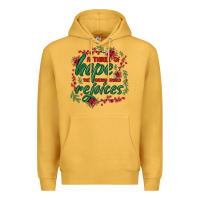 Mustard a thrill of hope the weary world rejoices Premium Hoodie - MaliasSmallBusiness