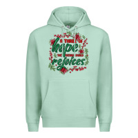 Seafoam a thrill of hope the weary world rejoices Premium Hoodie - MaliasSmallBusiness