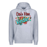 Heather Grey little miss kindergarten Premium Hoodie - RanaPortraitStore