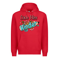 Red little miss kindergarten Premium Hoodie - RanaPortraitStore