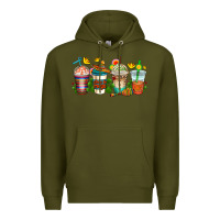 Army Green cinco de mayo coffee cups Premium Hoodie - AdoDesignShop