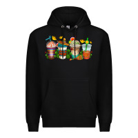 Black cinco de mayo coffee cups Premium Hoodie - AdoDesignShop