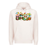 Pale Pink cinco de mayo coffee cups Premium Hoodie - AdoDesignShop
