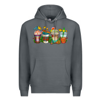 Rock cinco de mayo coffee cups Premium Hoodie - AdoDesignShop