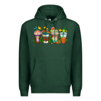 Sports Green cinco de mayo coffee cups Premium Hoodie - AdoDesignShop