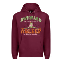 Burgundy awkward in the streets asleep in the sheets Premium Hoodie - MaliasSmallBusiness