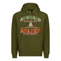 Army Green awkward in the streets asleep in the sheets Premium Hoodie - MaliasSmallBusiness