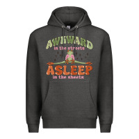 Charcoal Heather awkward in the streets asleep in the sheets Premium Hoodie - MaliasSmallBusiness