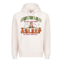 Pale Pink awkward in the streets asleep in the sheets Premium Hoodie - MaliasSmallBusiness