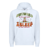 White awkward in the streets asleep in the sheets Premium Hoodie - MaliasSmallBusiness