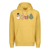 Antique Gold christmas gingerbread cookies Premium Hoodie - MaliasSmallBusiness