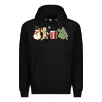 Black christmas gingerbread cookies Premium Hoodie - MaliasSmallBusiness
