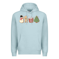Blue Mist christmas gingerbread cookies Premium Hoodie - MaliasSmallBusiness
