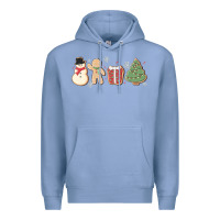 Colony Blue christmas gingerbread cookies Premium Hoodie - MaliasSmallBusiness