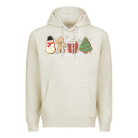 Oatmeal Heather christmas gingerbread cookies Premium Hoodie - MaliasSmallBusiness