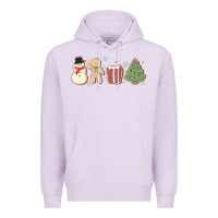Lilac christmas gingerbread cookies Premium Hoodie - MaliasSmallBusiness