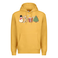 Mustard christmas gingerbread cookies Premium Hoodie - MaliasSmallBusiness