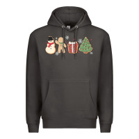 Smoke christmas gingerbread cookies Premium Hoodie - MaliasSmallBusiness