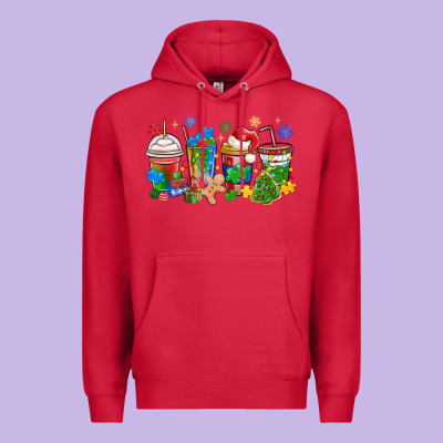Premium Hoodie autism awareness christmas coffee