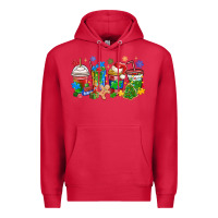 Cardinal autism awareness christmas coffee Premium Hoodie - MaliasSmallBusiness