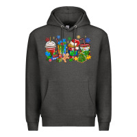 Charcoal Heather autism awareness christmas coffee Premium Hoodie - MaliasSmallBusiness