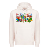 Pale Pink autism awareness christmas coffee Premium Hoodie - MaliasSmallBusiness