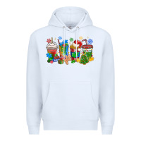 White autism awareness christmas coffee Premium Hoodie - MaliasSmallBusiness