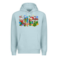 Blue Mist autism awareness christmas coffee Premium Hoodie - MaliasSmallBusiness