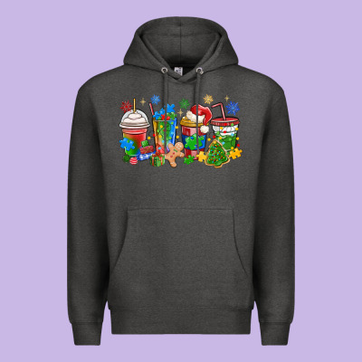 Premium Hoodie autism awareness christmas coffee