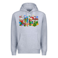 Heather Grey autism awareness christmas coffee Premium Hoodie - MaliasSmallBusiness