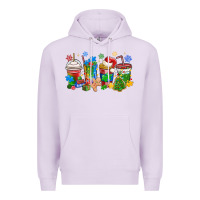 Lilac autism awareness christmas coffee Premium Hoodie - MaliasSmallBusiness